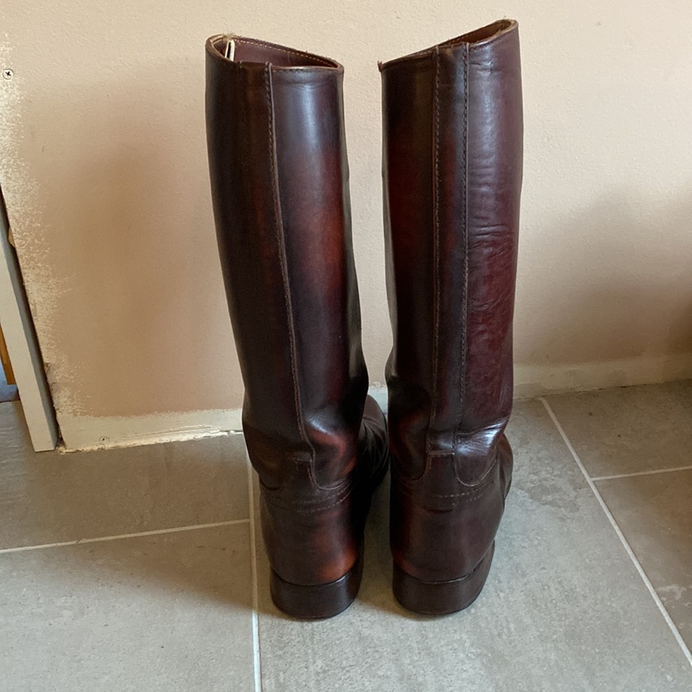 Vintage Handmade Argentine Polo Riding Pull On Boots - Picture 4 of 10